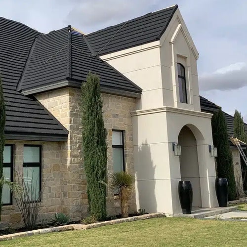 home with a shingle roofing system