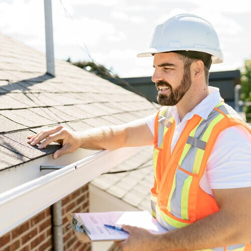 providing a roof inspection